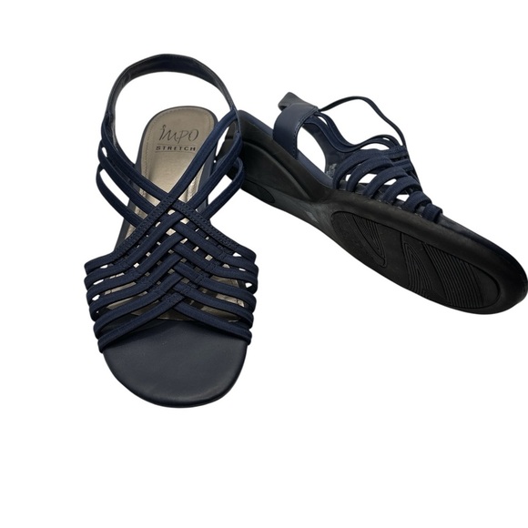 Impo Women's Strappy Navy Sandals - Picture 3 of 4